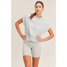 Load image into Gallery viewer, Twist Front Crew Neck Tee
