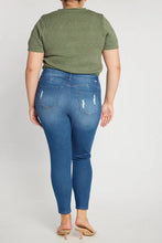 Load image into Gallery viewer, Mid Rise Destructed Jeans - PLUS size
