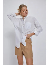 Load image into Gallery viewer, Oversized Cotton Shirt - White
