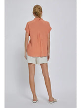 Load image into Gallery viewer, Solid Short Sleeve Shirt - Papaya
