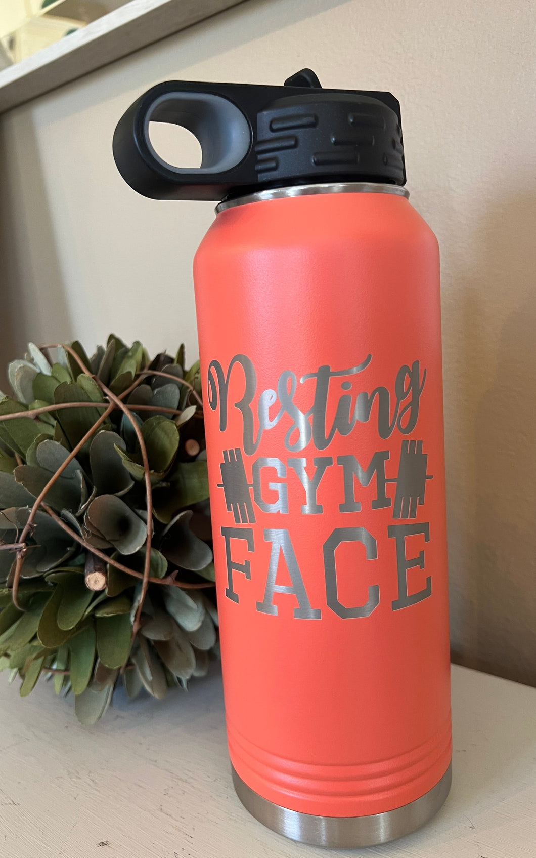 Resting Gym Face - 32oz Water Bottle