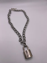 Load image into Gallery viewer, Upcycled Lock Necklace - Silver
