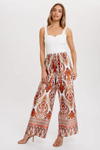 Load image into Gallery viewer, Border Print Wide Leg Pant - Ivory

