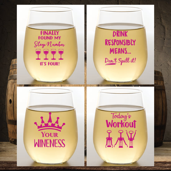 WINE TIME Glass (Set of 4)