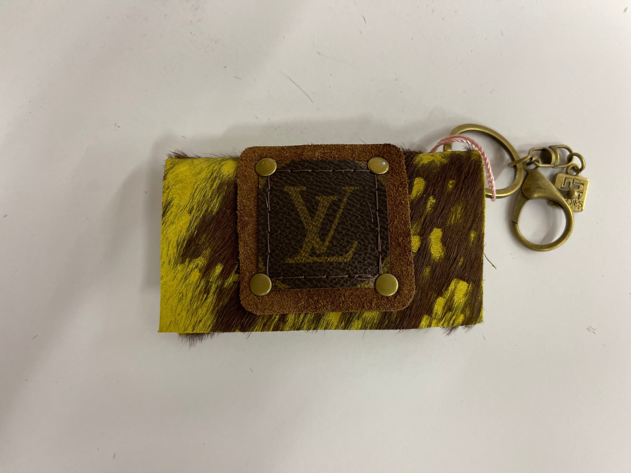 Upcycled Card Holder/Key Chain Solid Black