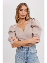 Load image into Gallery viewer, Puff Short Sleeve Pullover w/ buttons
