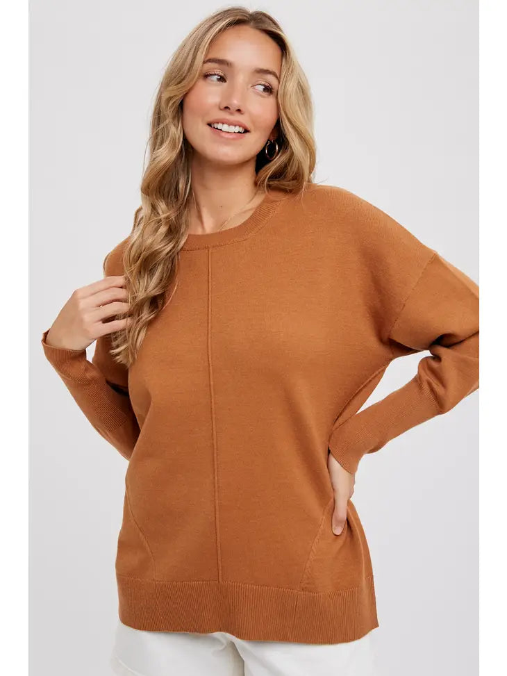 Classic Crew Neck Dolman Pullover