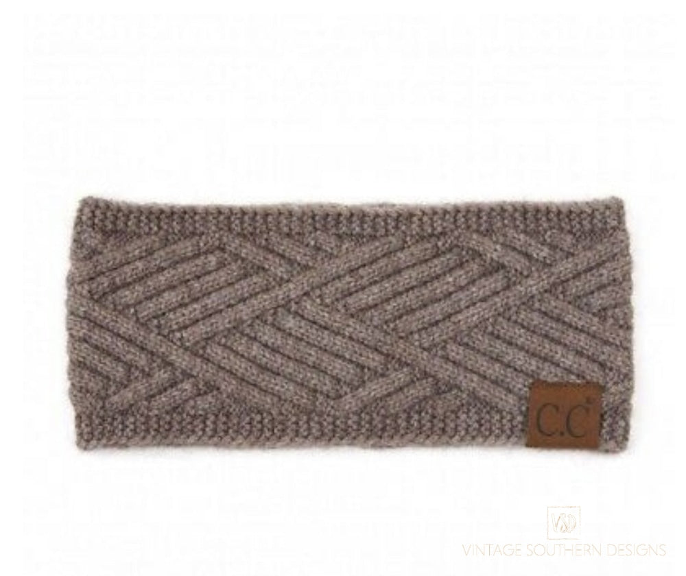 Cc Headband Diagonal Classic - Lt Taupe