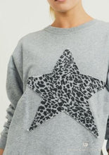 Load image into Gallery viewer, Cheetah Star Terry Sweatshirt
