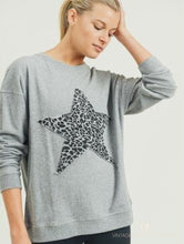 Load image into Gallery viewer, Cheetah Star Terry Sweatshirt
