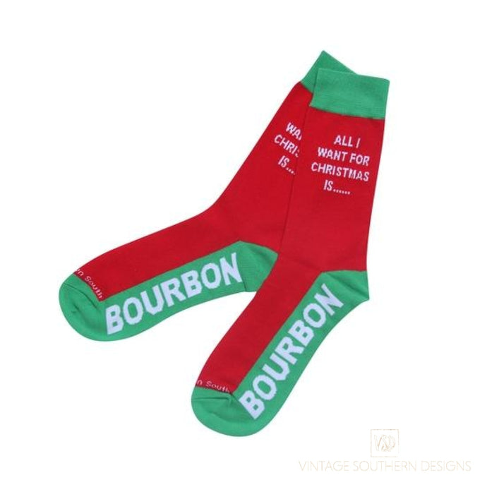 Christmas Bourbon Socks