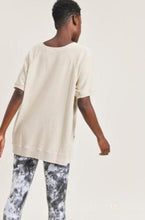 Load image into Gallery viewer, Cotton Terry Raglan Top - Ivory
