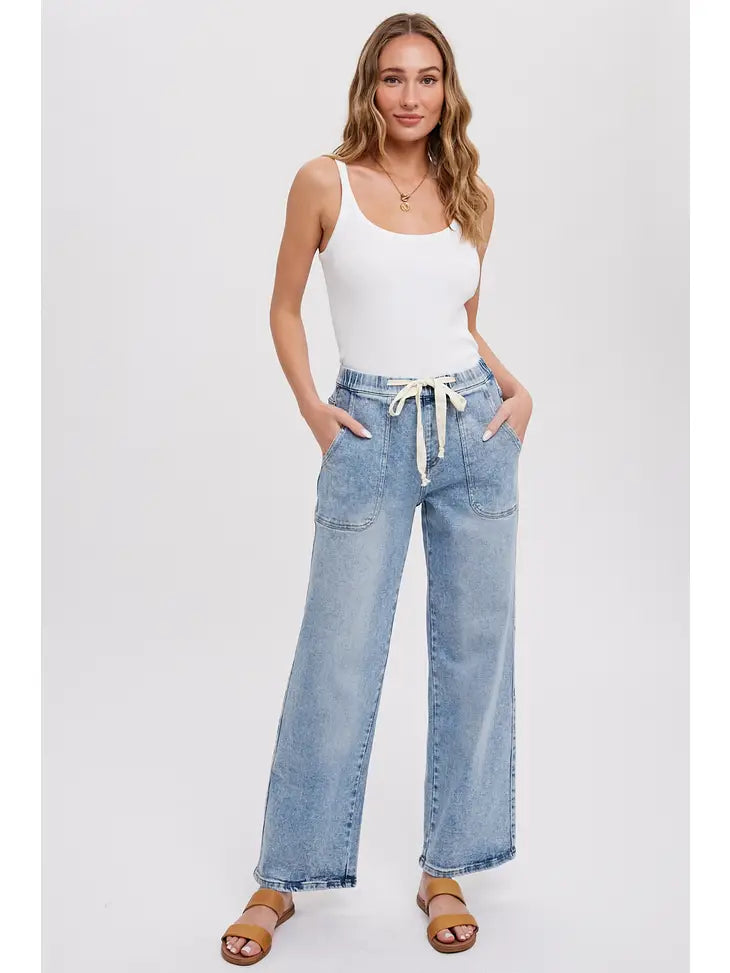 Comfy Drawstring Jeans