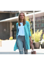 Load image into Gallery viewer, Longline Snap Button Cardigan
