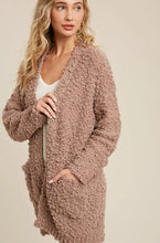 Load image into Gallery viewer, Fluffy Bouclé Open Front Cardigan
