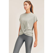 Load image into Gallery viewer, Twist Front Crew Neck Tee
