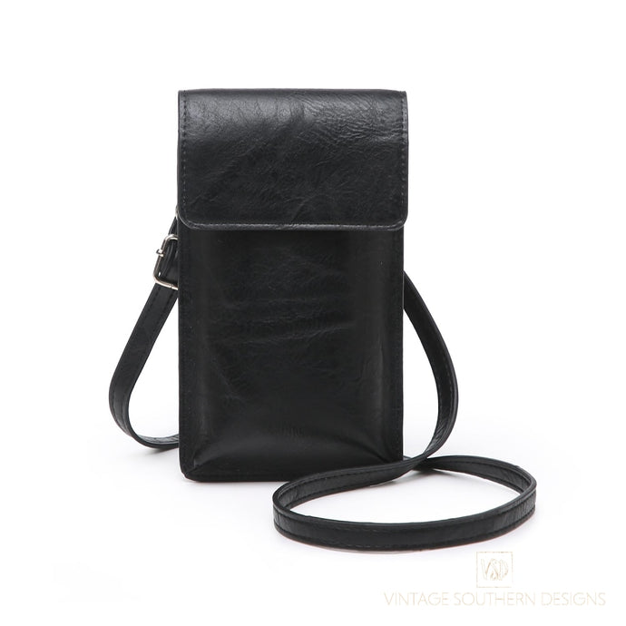 Juno Wallet Crossbody - Black