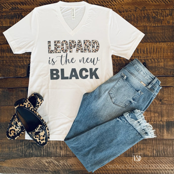 Leopard Is The New Black Graphic Tee Apparel