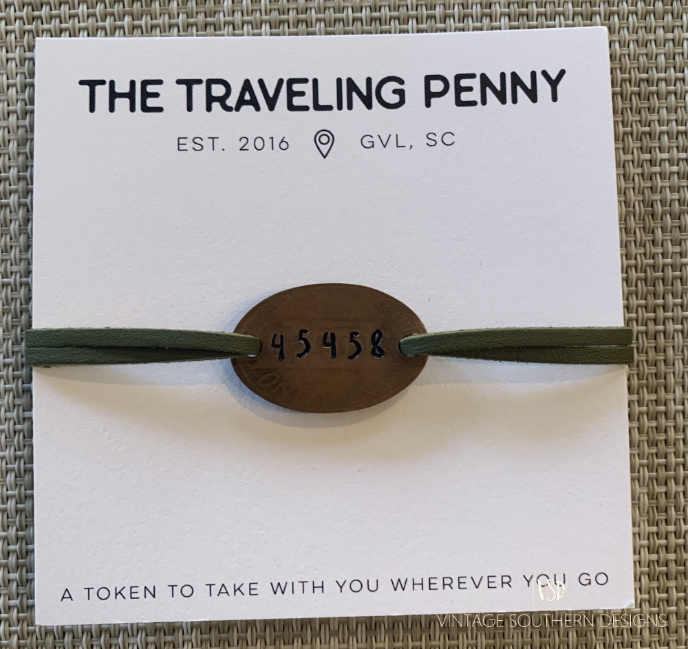 Olive - The Traveling Penny Bracelet 45458 Jewelry