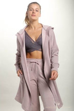 Load image into Gallery viewer, Open Front Longline Hoodie Cardigan
