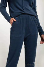 Load image into Gallery viewer, Ribbed Chill Lounge Pants - Midnight Navy
