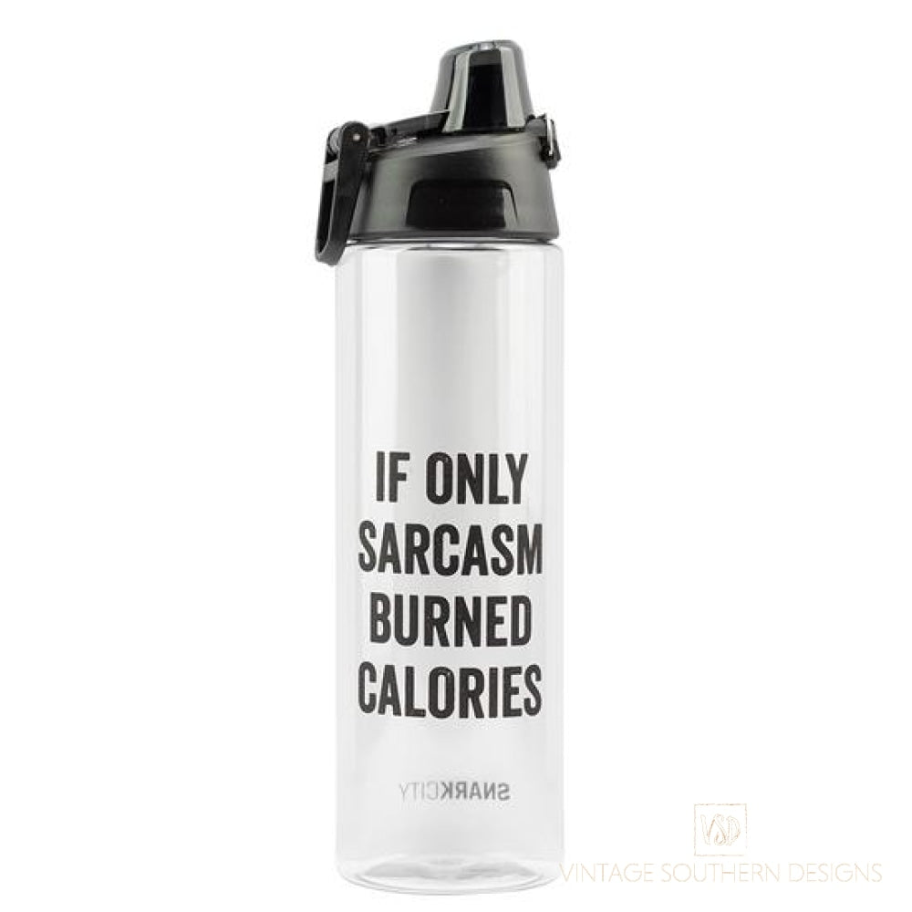 Sarcasm Water Bottle - Plastic Tumbler