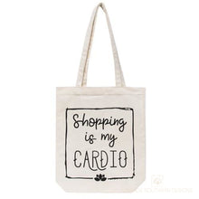 Load image into Gallery viewer, Shopping Is My Cardio Canvas Tote Bag
