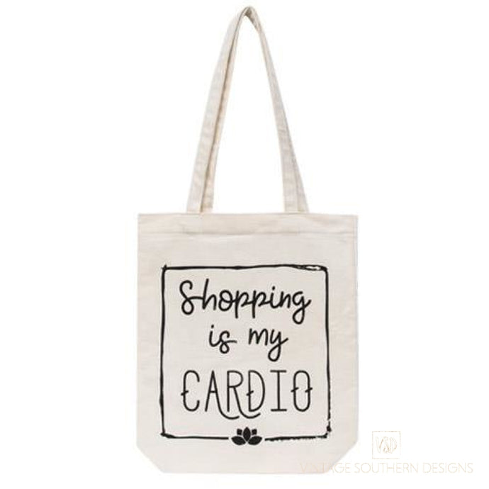 Shopping Is My Cardio Canvas Tote Bag