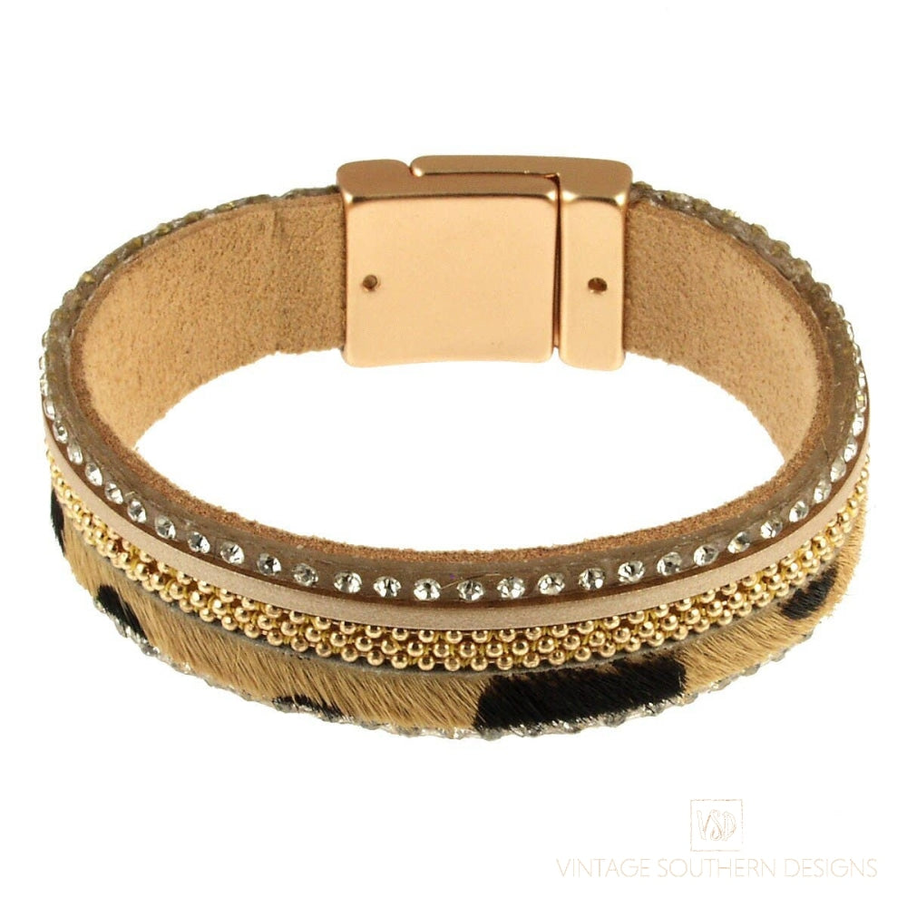 Tan Animal Print Bracelet Jewelry